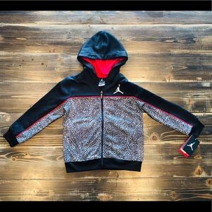 NWT Nike Jordan Therma-fit zip up hoodie sz 6